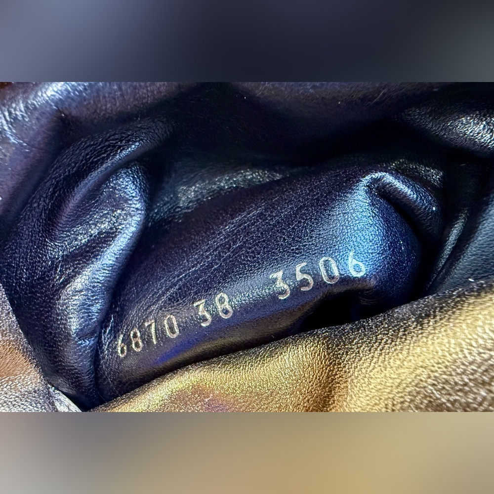 Giuseppe Zanotti Gold Metallic Over-the-Knee Boots Made in Italy - Picture 10 of 12